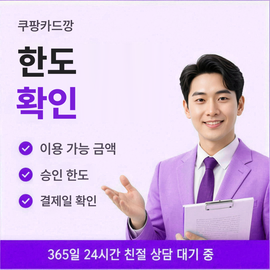 다음머니 쿠팡카드깡 한도 확인 안내