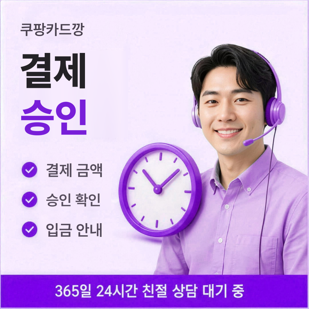 다음머니 쿠팡카드깡 결제 승인 안내
